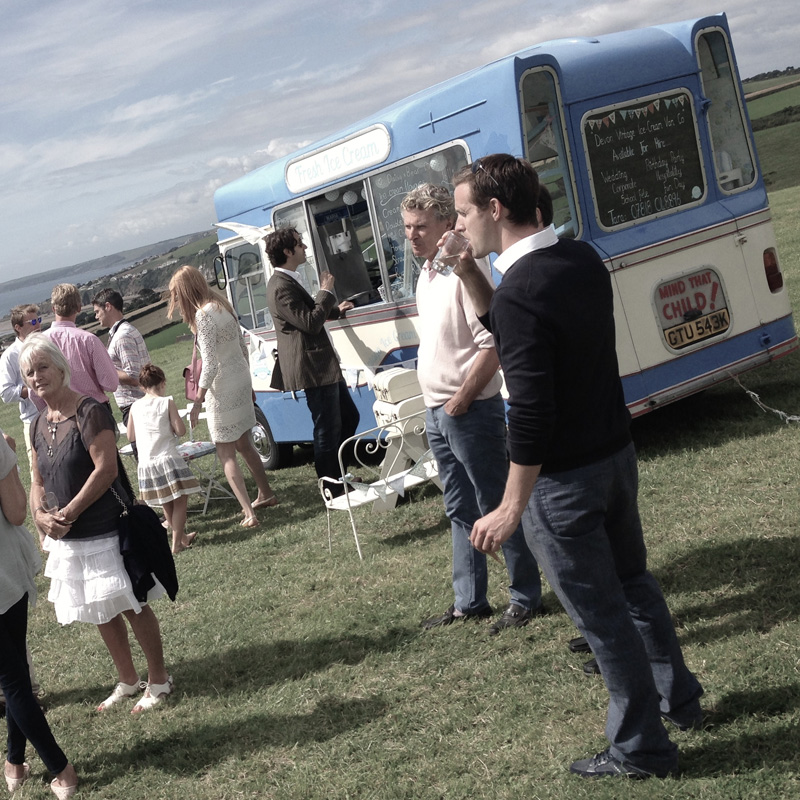 Hire a vintage ice cream van for your event.
